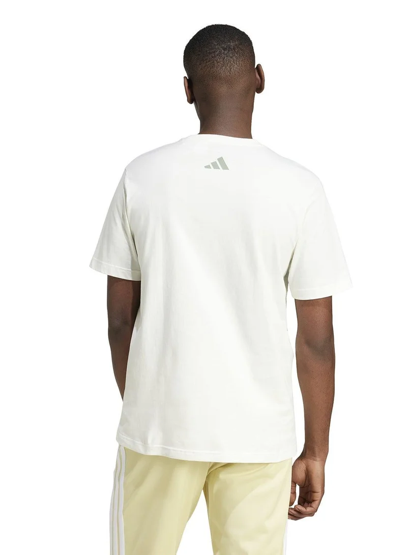 Adidas lounge verbiage men graphic t-shirt
